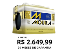 Bateria Automotiva Start Stop 105Ah AGM Moura