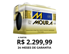 Bateria Automotiva Start Stop 92Ah AGM Moura