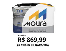 Bateria Automotiva Start Stop 72Ah EFB Moura