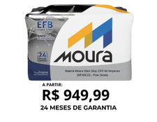 Bateria Automotiva Start Stop 80Ah EFB Moura