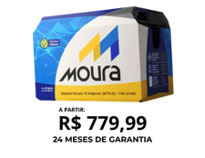 Bateria Automotiva 75 Ah Moura M75LD