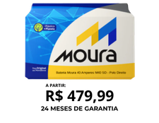 Bateria Automotiva 40 Ah Moura M40SD