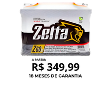 Bateria Automotiva 60Ah Zetta – Z60D