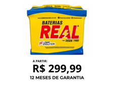 Bateria Automotiva 50Ah (cx alta) – Linha Evolution – Real
