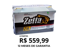 Bateria Automotiva 70Ah Zetta – Z70D