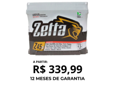 Bateria Automotiva 45 Ah Zetta – Z45D